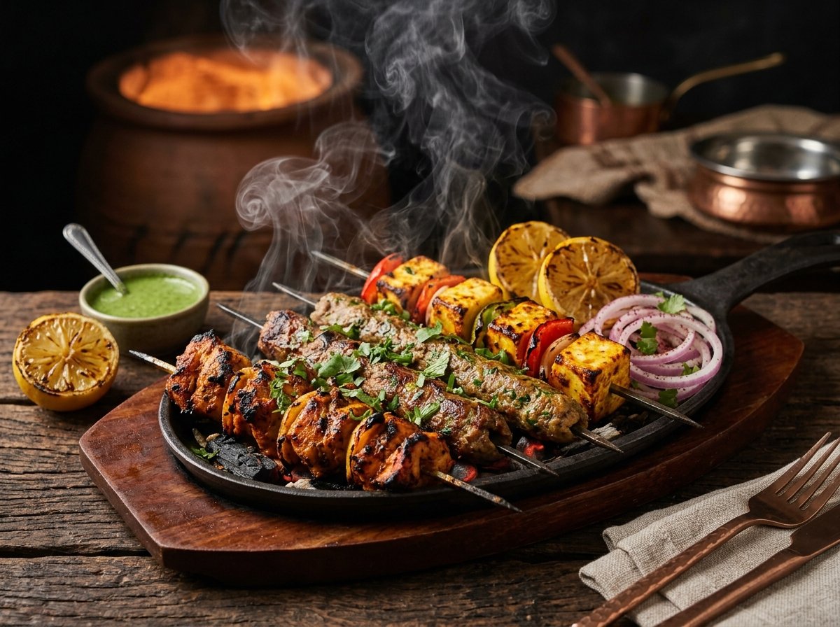 Sizzling Charcoal Tandoori Platter